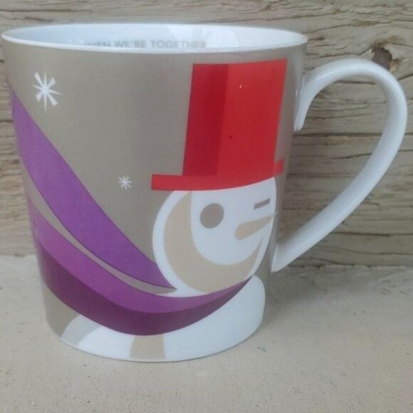 Snowman with a Wink Mug - Starbucks 2011 Holiday Edition #2 - Picture 1 of 5